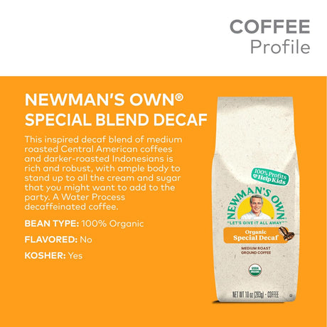 Café Molido Mezcla Especial, Newman’s Own Organics, 10 oz