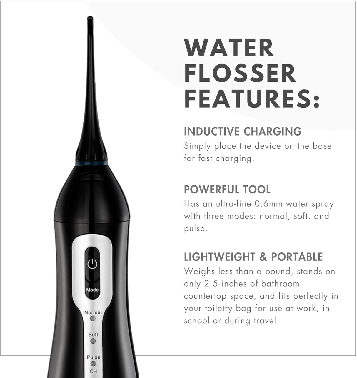Irrigador oral de Poseidon de agua portátil e inalámbrico