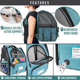 Mochila para gatos expandible para viajes y senderismo
