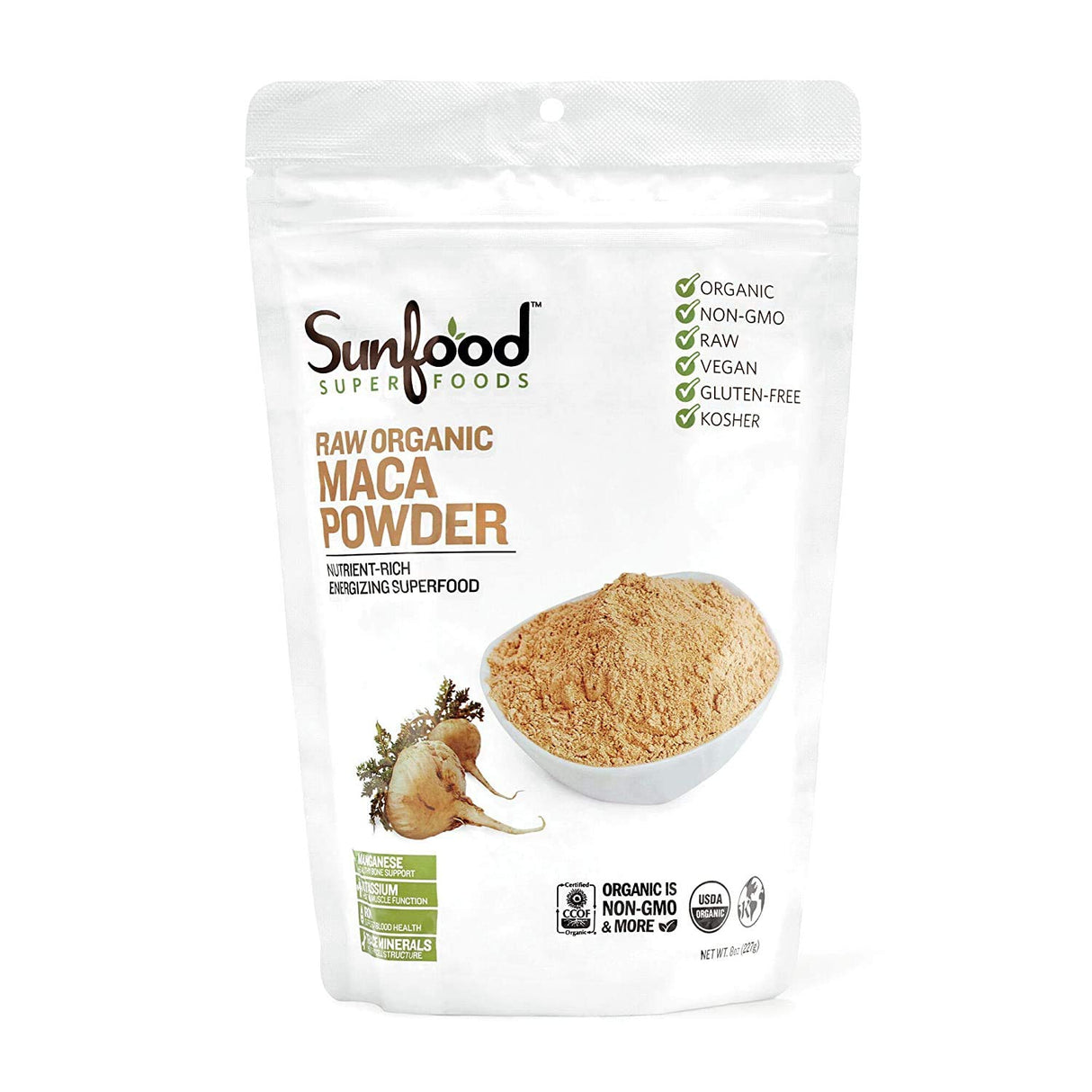 Maca Orgánico Sunfood en Polvo 8 oz