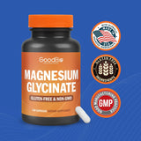 Magnesium Glycinato - Suplemento de 500mg, 240 cápsulas