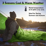 Saco de dormir para camping para 3 estaciones de clima
