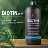 INFINA ESSENTIALS Biotin Champú y acondicionador 2 en 1 .