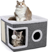 Cueva para Gatos, Marca X, con cojines suaves, Modelo Y