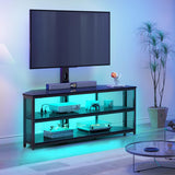 Soporte de TV Rolanstar, con montura y salida de energía, ajustable