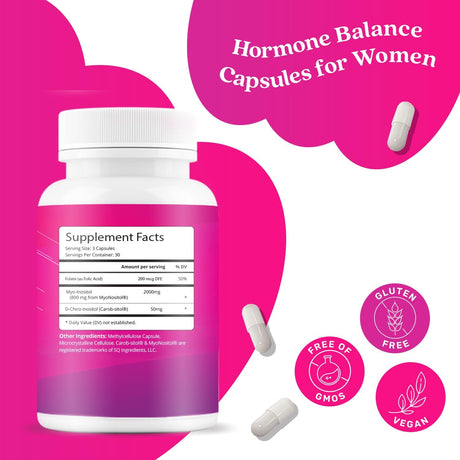 Suplemento de mio-inositol y D-Chiro inositol 90 unidades