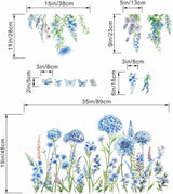Pegatinas de Flores y Mariposas - Decoración Floral Hogar