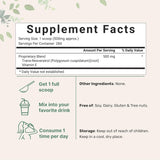 Suplemento polvo puro de trans-resveratrol con vitamina E