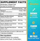 Sea Moss & Ashwagandha Drops - 80 Servings, 10X Potency