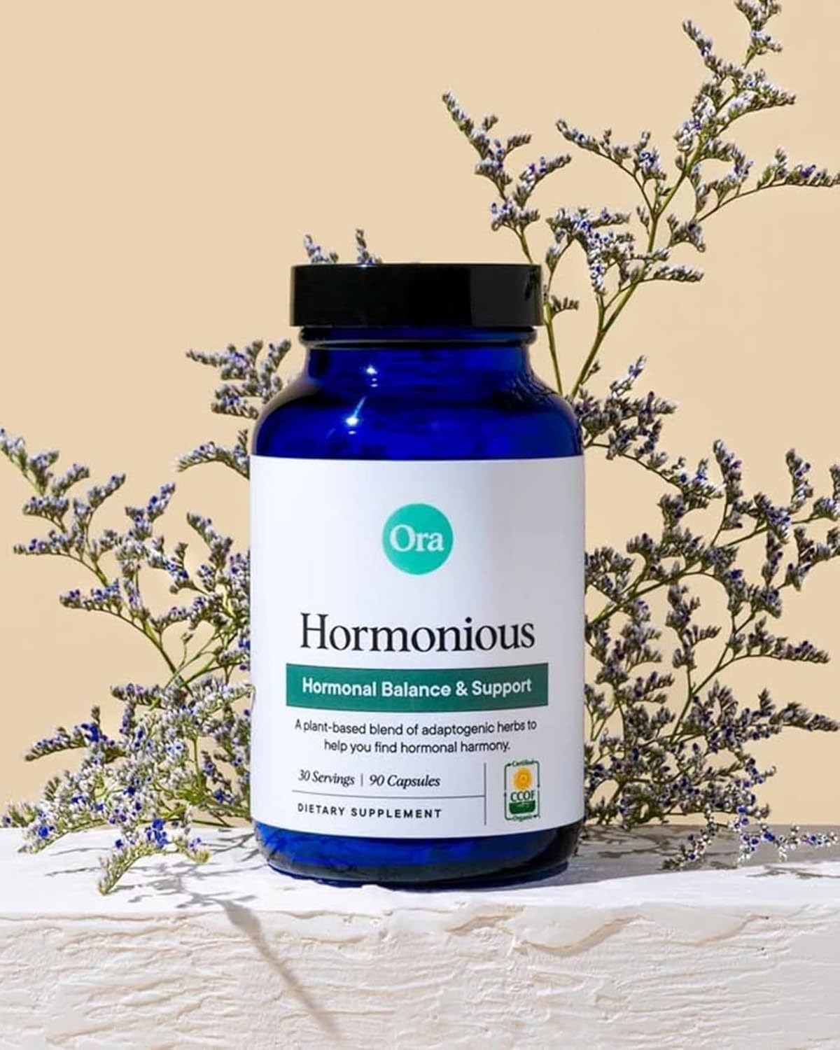 Suplemento Hormonal Ora Organic - Equilibrio & Acné - 90 Cápsulas