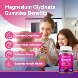 Gummies de Magnesio Glycinato 600mg Non-GMO Gluten-Free 60u