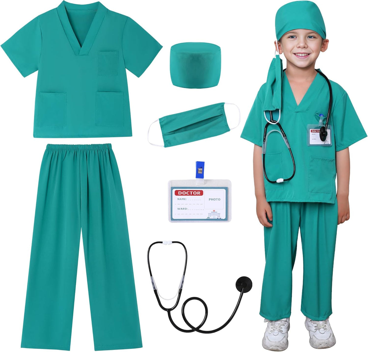 Disfraz de Doctor para Niños 3-9 Años con Accesorios