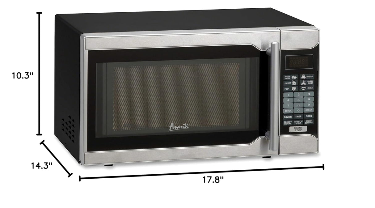 Microondas 700W Avanti 0.7 Cu. Ft. Con Un Toque AVAMO7103SST