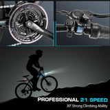 Bicicleta Eléctrica Vivi, 500W, 50 millas, 21 velocidades, MTB