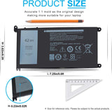 Batería WDXOR de 42 Wh de 11.4 V para Dell Inspiron 13 7375