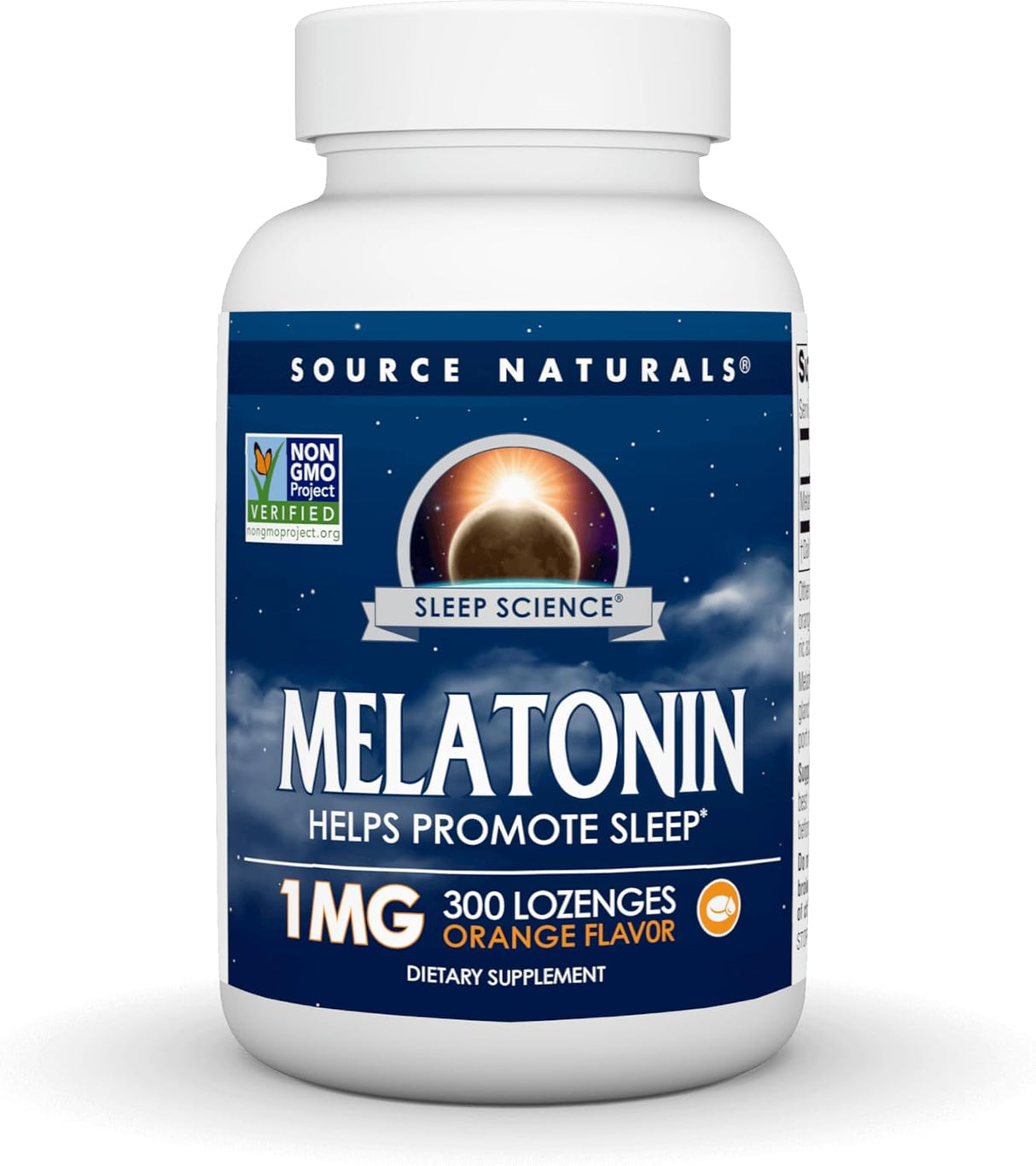 Lozenges de Melatonina 1 mg - Source Naturals - 300 Unidades