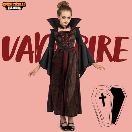 Disfraz de Vampiresa Spooktacular Creations para Niñas