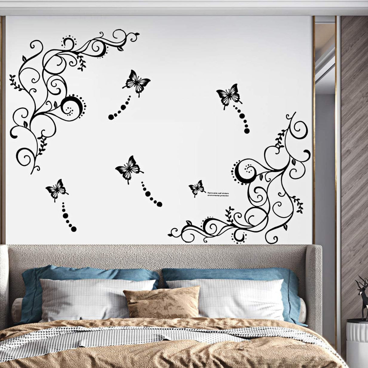 Vinilos Decorativos Mariposas y Flores para Pared, Hot Fashion