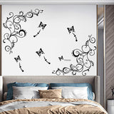 Vinilos Decorativos Mariposas y Flores para Pared, Hot Fashion