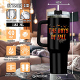 Taza de Acero Inoxidable con Asa para Amantes del Cine, 40 oz