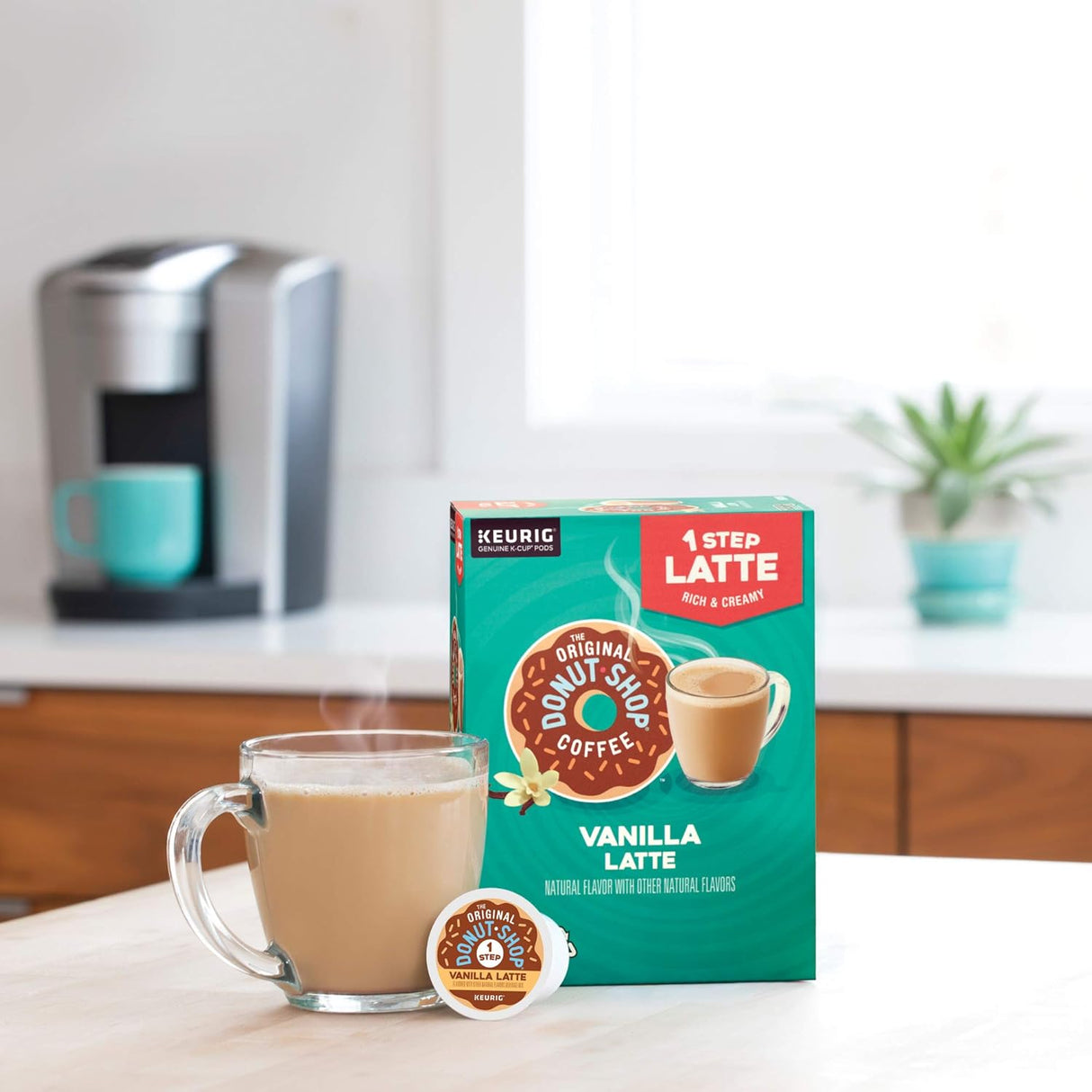Café Latte Vainilla Original Donut Shop, K-Cup 20 Cuentas