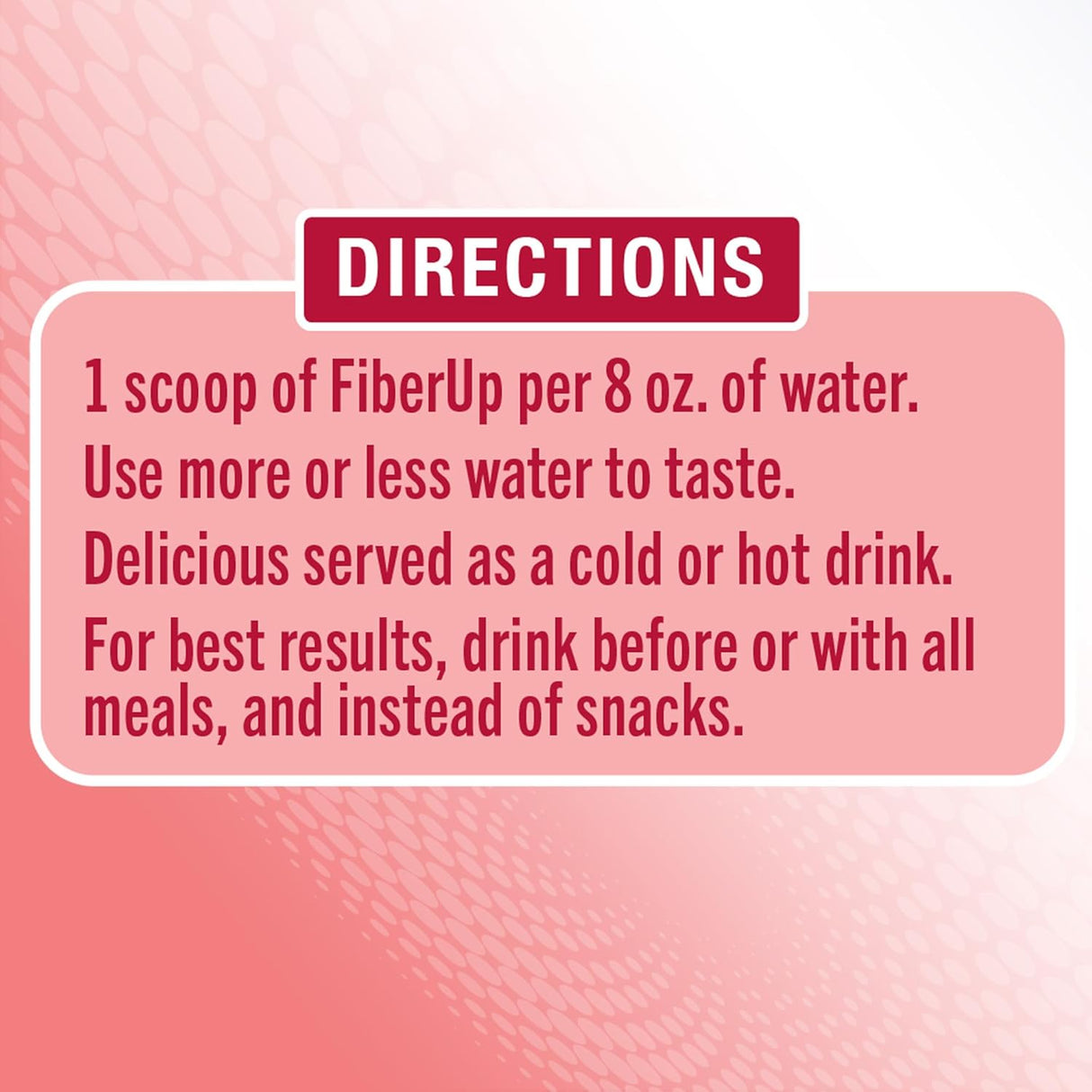 Delicioso suplemento de fibra soluble prebiótica fresa