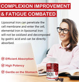 Suplemento liposomal de hierro Fe para mujeres 65 mg