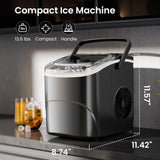 Máquina de Hielo AGLUCKY, 26.5Lbs/24H, 9 Cubos en 6 Mins