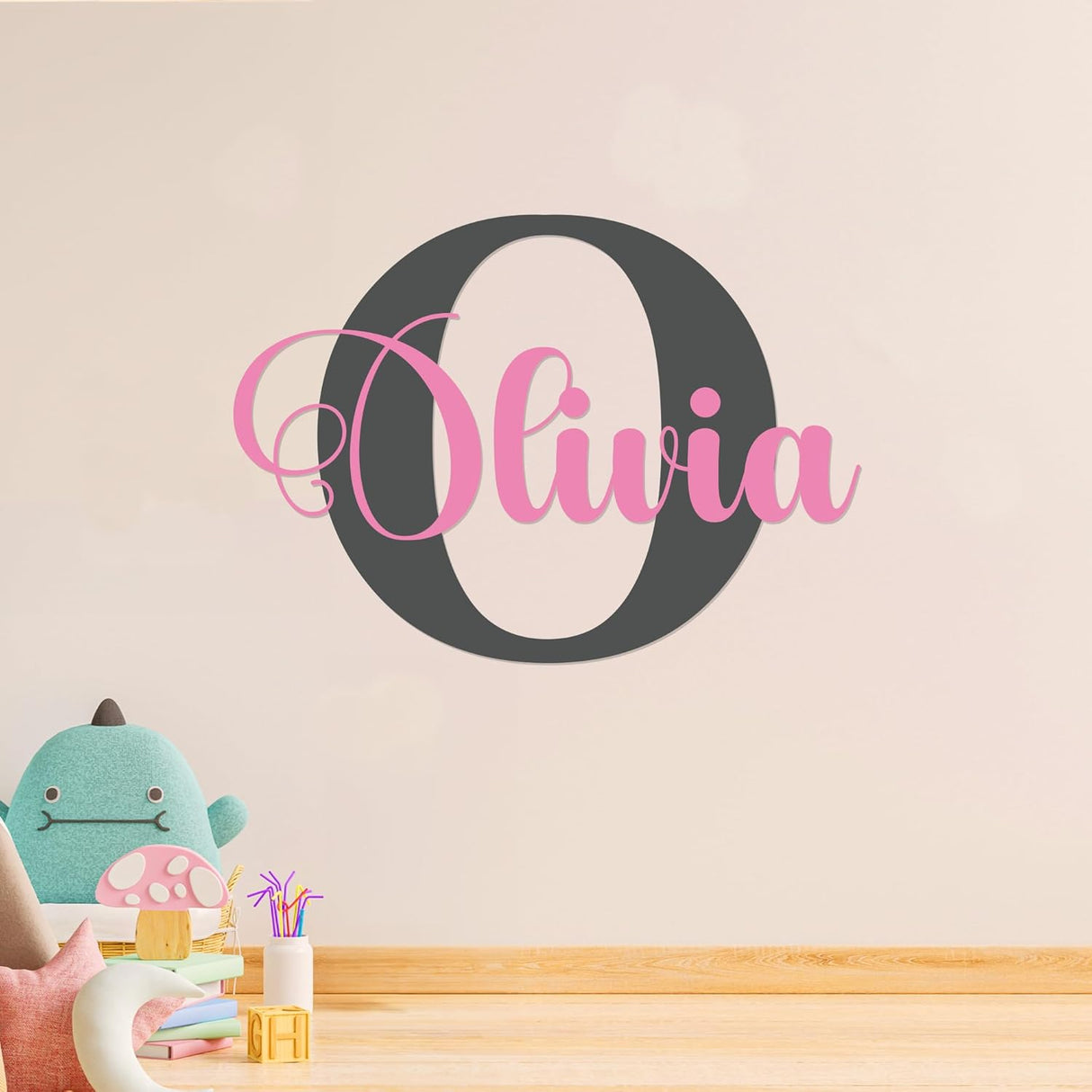 Pegatinas Personalizadas Nombre e Inicial - Decoración Infantil