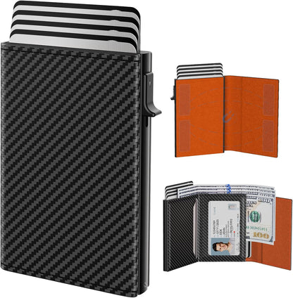 Billetera Mens Wallet: Funda de Aluminio, RFID, Slim, 9-14 Tarjetas