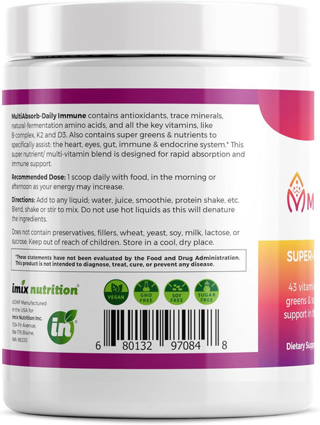 Suplemento MultiAbsorb Potenciador inmunológico 30 porciones