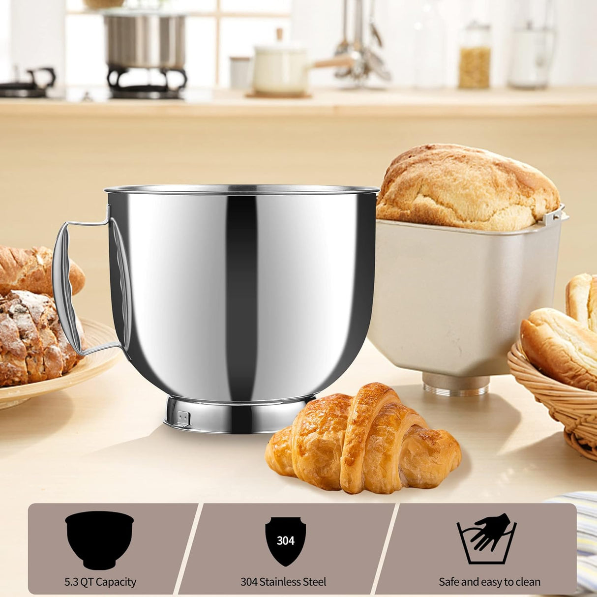 Mezcladora de Cocina, Marca X, 12 Velocidades, 5.3 QT