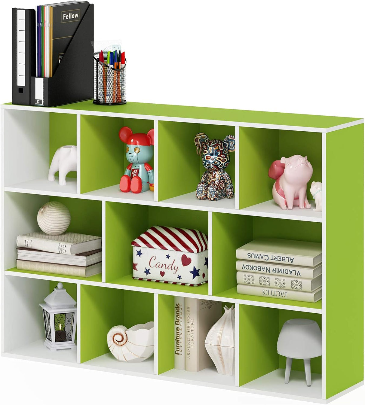 Estantería reversible 11 cubos FURINNO 11107WH-GR