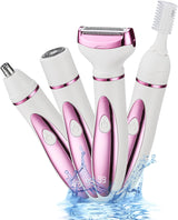 Afeitadora eléctrica 4 en 1 para mujeres con pantalla LED
