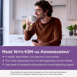 EZ Melts KSM-66 Ashwagandha, 300 mg, Sin Azúcar, 30 días