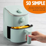 Freidora de aire personal Tasty, 2 cuartos, 900W, fácil uso