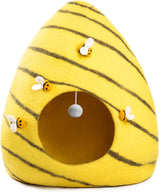 Cueva para Gatos de Lana Merino - Woolygon - Eco-Friendly, Beehive