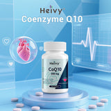 CoQ10 200mg Suplemento para Corazón, 60 Cápsulas Veganas