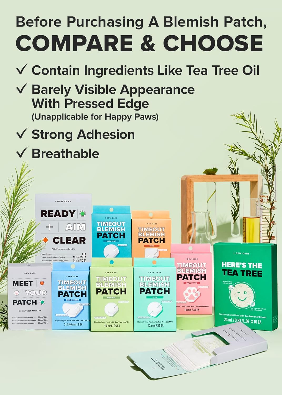 Parche Hidrocoloide para Acné con Árbol de Té -