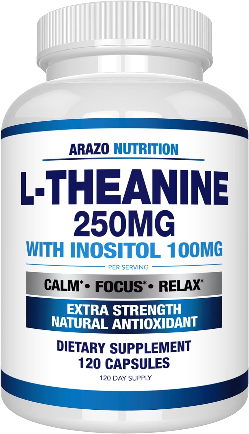 Suplemento L-Teanina 250mg (Extra Fuerza) con Inositol 100mg