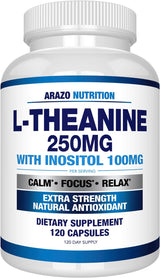 Suplemento L-Teanina 250mg (Extra Fuerza) con Inositol 100mg