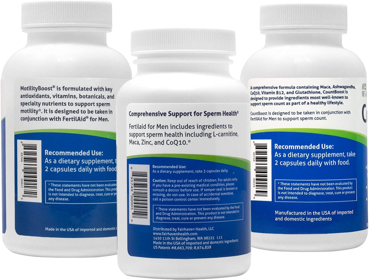 Suplemento fertilidad masculina con fórmula de vitaminas