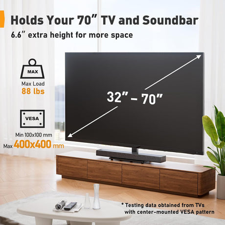 Soporte Universal para TV Perlegear, Ajustable, VESA 400x400, PGTVS26