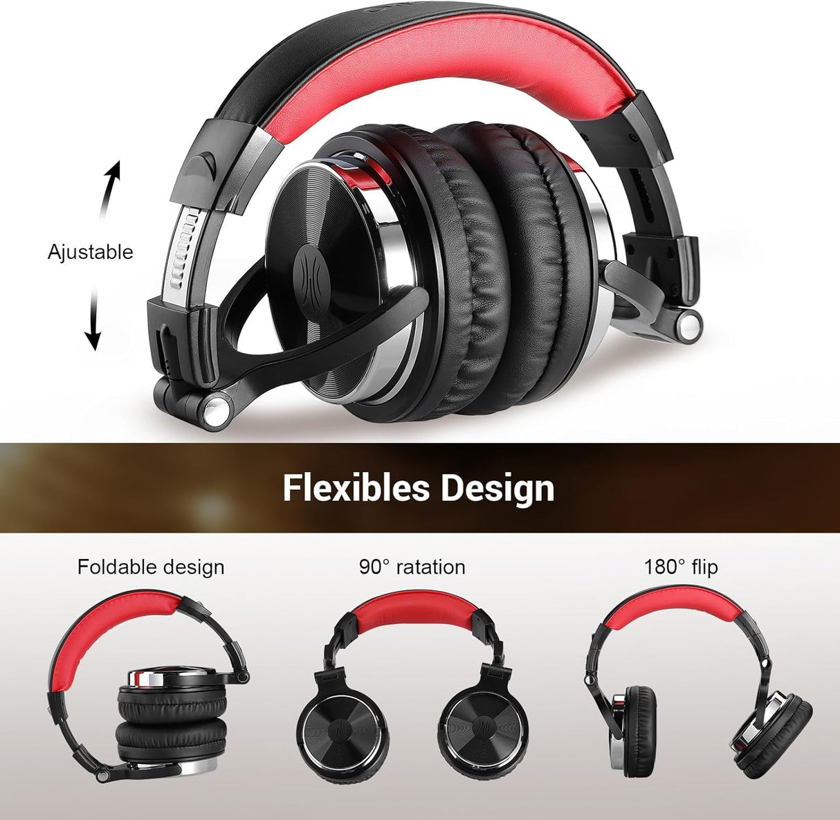 Auriculares OneOdio Monitores Estudio 50mm Drivers Neodimio