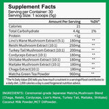 Matcha de Hongos, Ceremonial, 7 Superfoods, 150g, 30 Servings