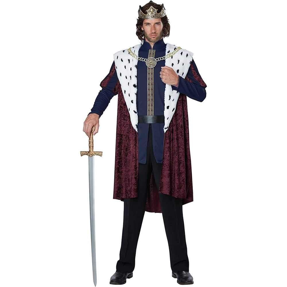 Disfraz de rey real para hombre talla L/XL