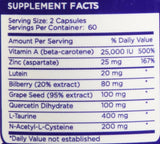 Vitamina esencial para los ojos con arándano betacaroteno