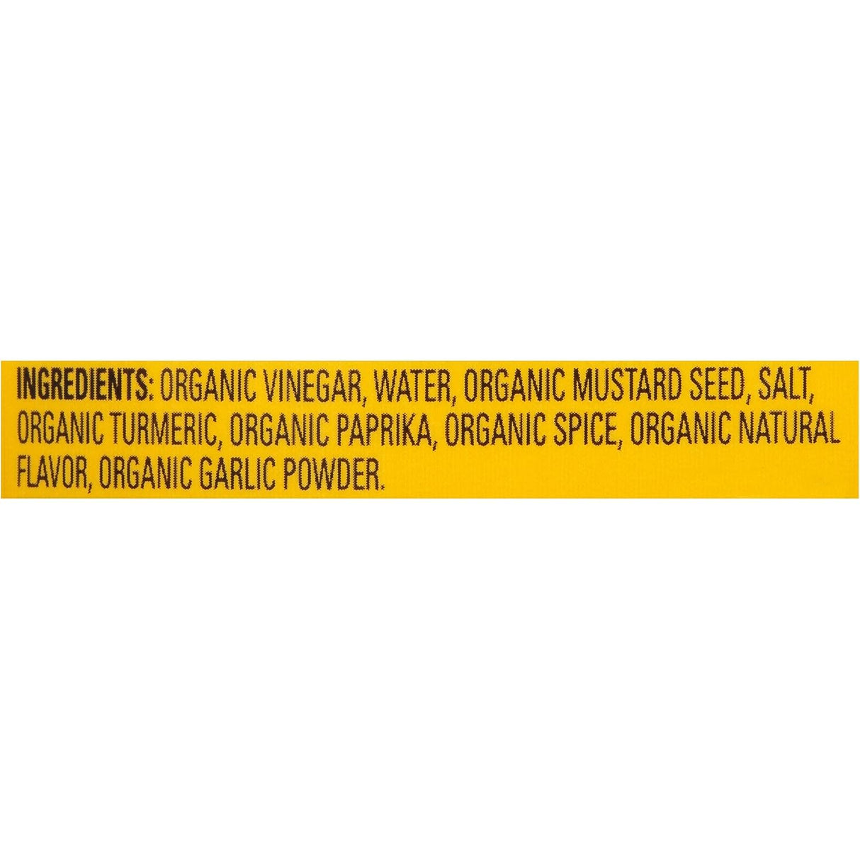 French's True Organics Classic - Mostaza amarilla, 12 onzas (paquete de 12)