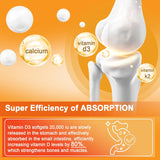 Vitamina D3 20,000 IU + K2 200mcg - Salud Ósea y Muscular