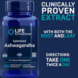 Extensión de Vida Ashwagandha Optima, 150 Veg Caps (Pack de 2)